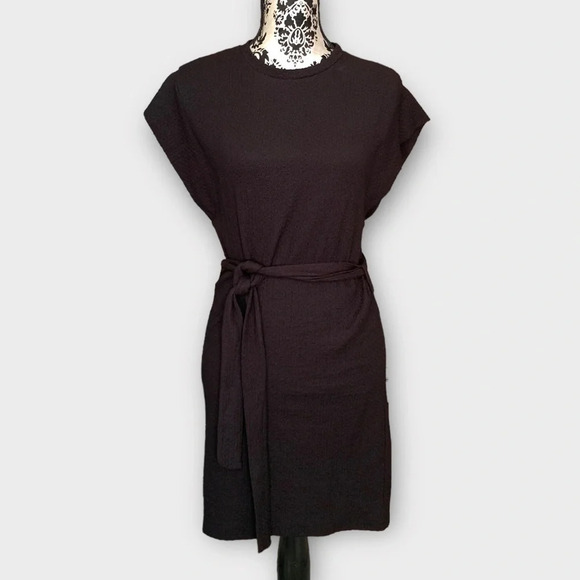 Mango Belted Black Mini Dress - Picture 7 of 10